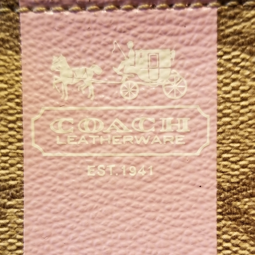 Coach "C" Mini Wallet with Bag Charm Ring - Picture 5 of 6